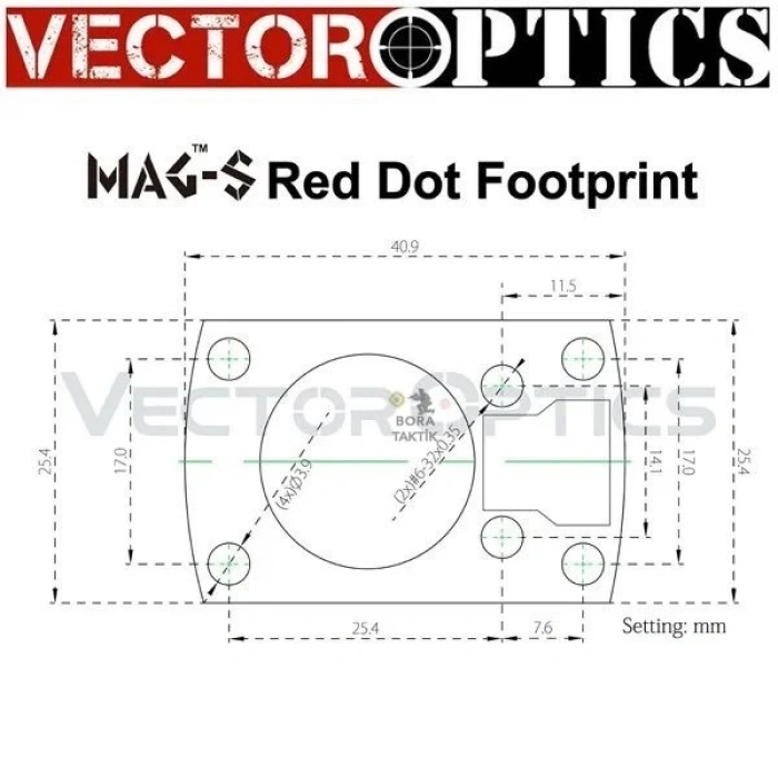 Vector Optics Frenzy-S 1x16x22 AUT RD 3MOA (MAG) Red Dot Nişangah
