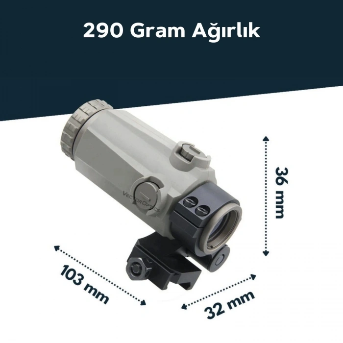 Vector Optics Maverick-III 3x22 Magnifier SOP YAKINLAŞTIRICI