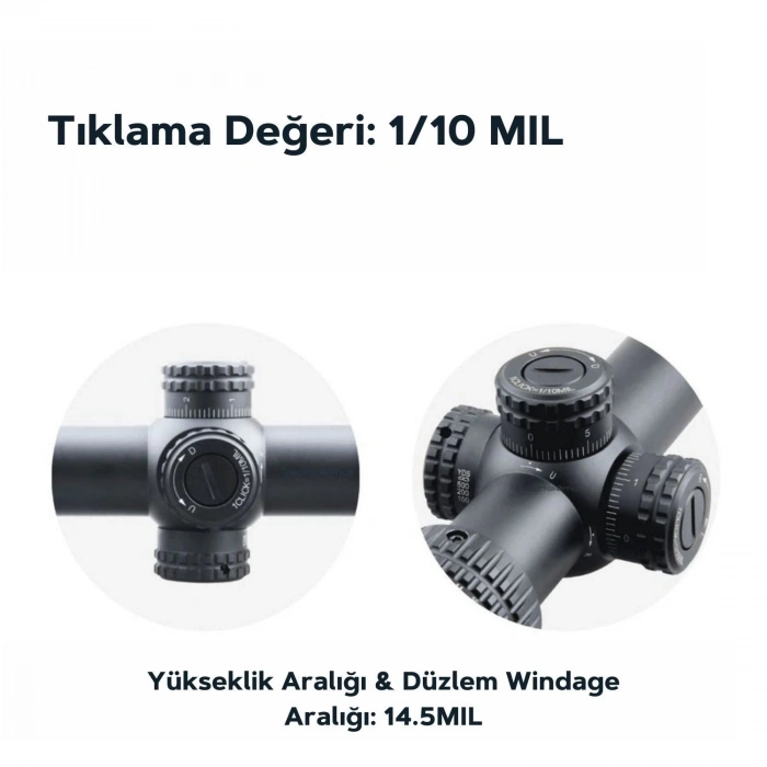 Vector Optics Veyron 6-24x44FFP Tüfek Dürbünü SCFF-23
