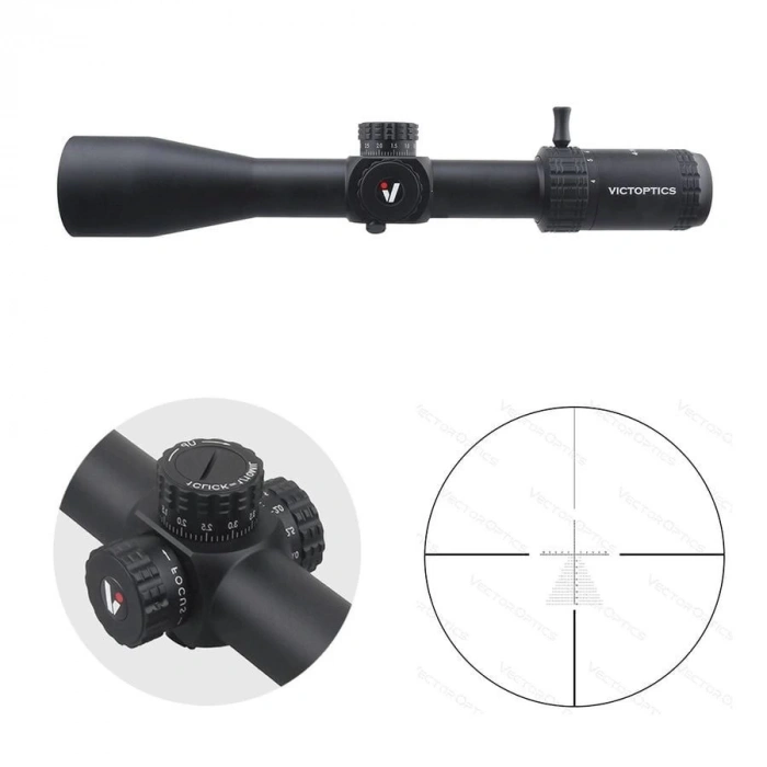 Victoptics S4 4-16X44 FFP PARALAKS TEKERLİ TÜFEK DÜRBÜNÜ OPFF-01