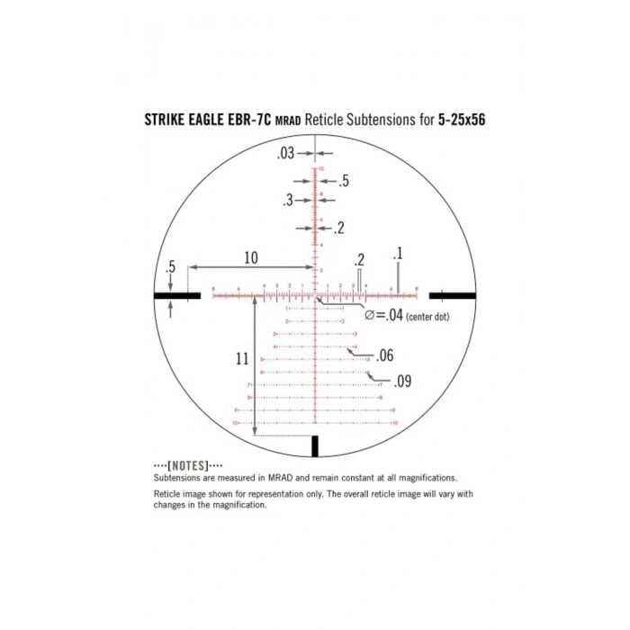 Vortex DiamondBlack 5-25x56 FFP EBR-2C (MRAD) Tüfek Dürbünü Orjinal