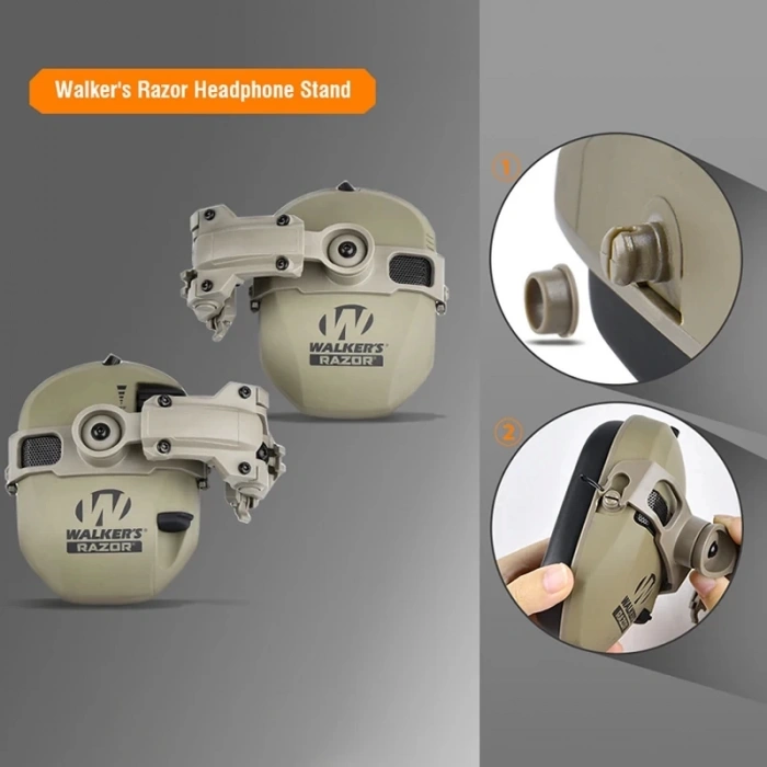 WALKERS KULAKLIK İÇİN KASKA TAKMA BRAKETİ ,KULAKLIK ADAPTÖRÜ,KASK ADAPTÖRÜ