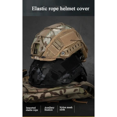 Balistik Başlık Lastikli Kask Kılıfı Multicam Helmet Cover