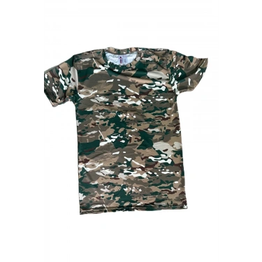 Multicam Tişört Mikrofiber Likralı Kısa Kol