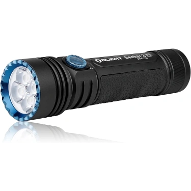 OLIGHT Seeker 3 Pro LED el feneri, 4200 lümen, 250 metre, son derece parlak el feneri, 5 aydınlatma modu, 15 güne kadar USB ile şarj edilebilir, güçlü el feneri, kamp, macera için (siyah) [Enerji Sınıfı A] ORJİNAL