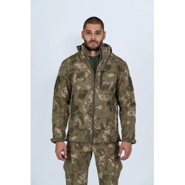 Piyade Kamuflaj Softshell Mont Combat Tactical