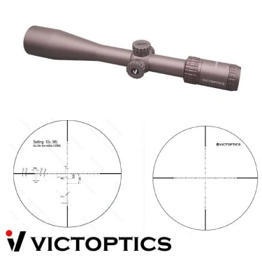 Victoptics S4 6-24X50 SFP COYOTE FDE PARALAKS TEKERLI Tüfek Dürbünü