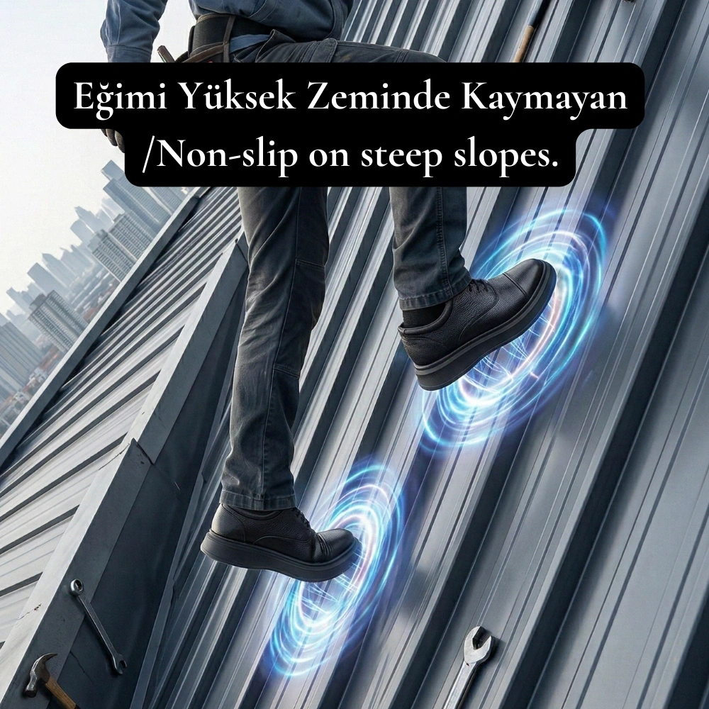 Rutschfest auf geneigtem Untergrund