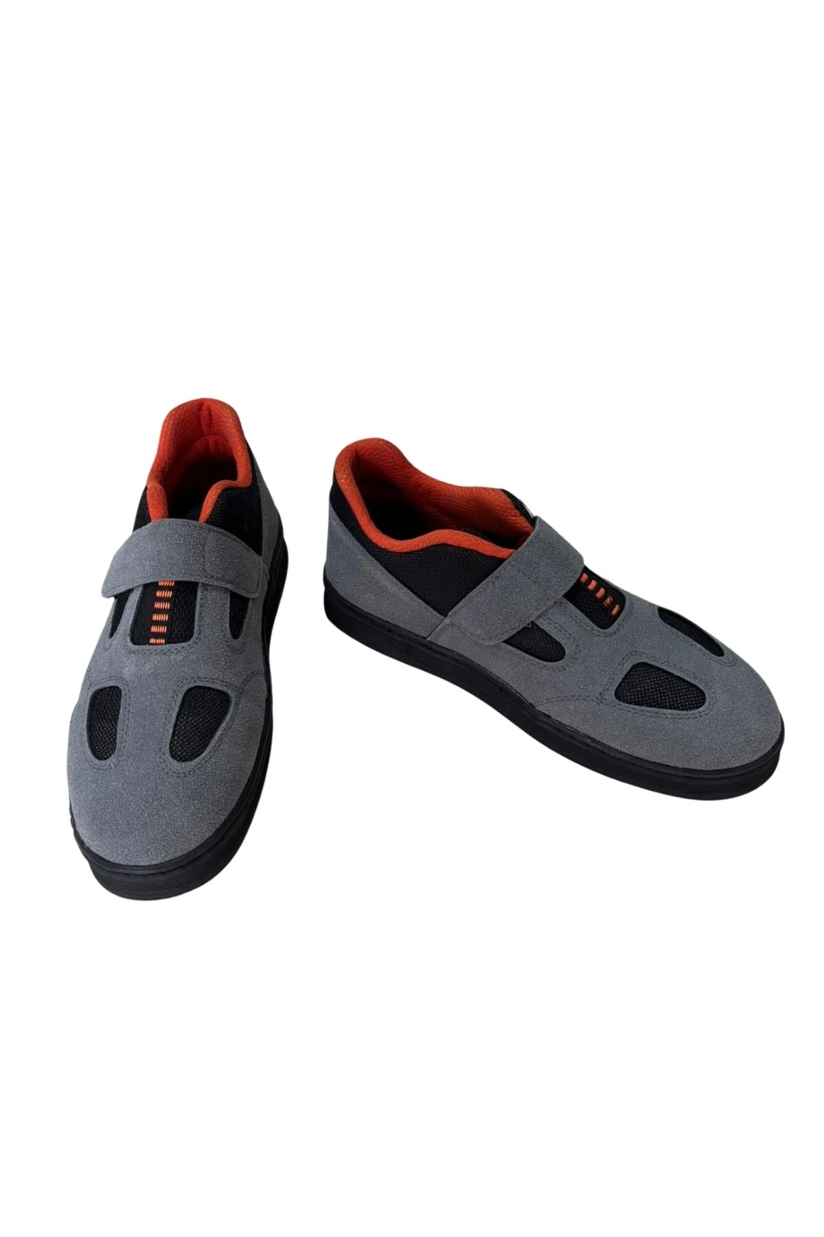 Durable, Magnetic Non-Slip Work Shoes for Welding Sparks - Orange-Gray
