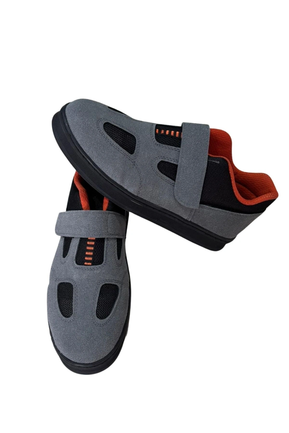 Durable, Magnetic Non-Slip Work Shoes for Welding Sparks - Orange-Gray