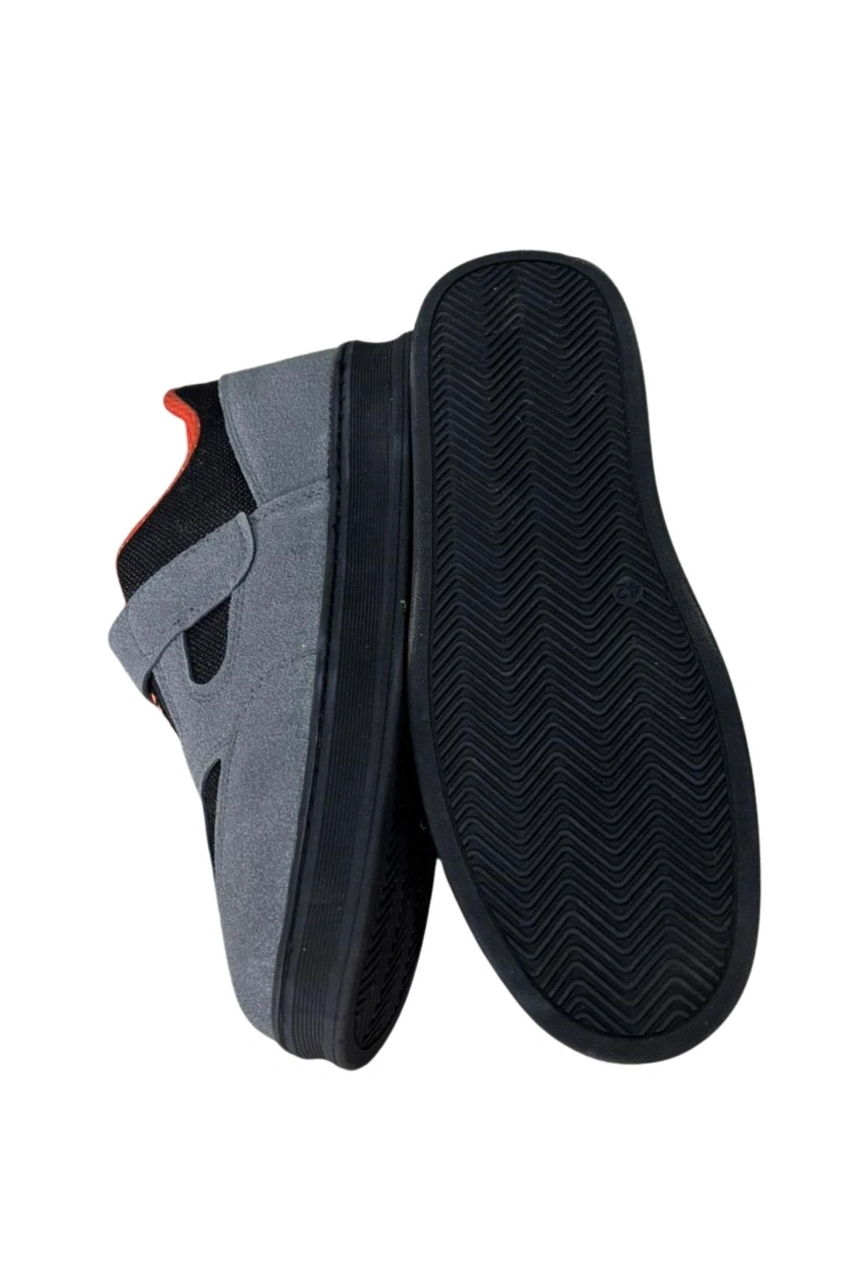 Durable, Magnetic Non-Slip Work Shoes for Welding Sparks - Orange-Gray