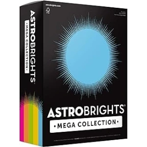 Astrobrights Mega Koleksiyon, Renkli Karton, Brilliant 5 Renk Çeşitli, 320 Yaprak, 8.5 inç x 11 inç - DAHA FAZLA SAYFA (91687), Çeşitli