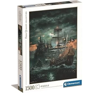 Clementoni - 31682.3 - Yetişkin Puzzle - Korsan Gemisi, 1500 Parça