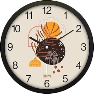 EMORES 30 Cm Gerçek Cam Sessiz Mekanizma Duvar Saati
