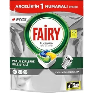 FAİRY Platinum Bulaşık Makinesi Deterjanı 75’li Arçelik Özel Paketleri