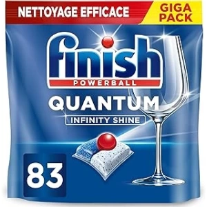 Finish Quantum Infinity Shine 83 Kapsül Bulaşık Makinesi Deterjanı Tableti (1 x 83 Kapsül)