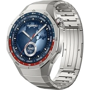 HUAWEI WATCH GT 5 Pro 46 mm Akıllı Saat, Pro seviyesinde Spor Saati, Keskin Hatlı Tasarım, 14 Güne Kadar Pil Ömrü, Sağlık Takibi, iOS ve Android ile Uyumlu, Titanyum