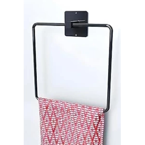Kyrotech Metal Kare Havluluk, Banyo Havluluk, Mutfak Havluluk, Paslanmaz Yapışkanlı Askı, Havlu Standı, Banyo Askısı, Mutfak Askısı, Havlu Tutucu, Havluluk Mutfak, 16 * 16 CM
