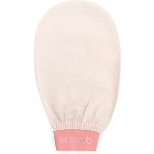 LETSCRUB Ekru Banyo Duş Kesesi Peeling Eldiveni %100 Floş İpek Unisex