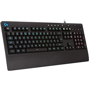Logitech G G213 RGB Kablolu Oyuncu Klavyesi, LIGHTSYNC Teknolojisi, Sıvı Dökülmesine Dayanıklı, Özel Medya Denetimleri, Türkçe Q Klavye, Siyah
