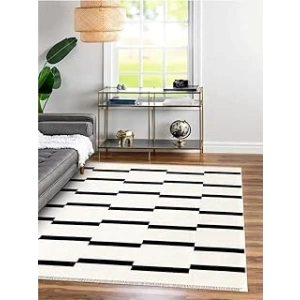 MEC HOME Çift Taraflı Makinada Yıkanabilir Modern Desenli Dokuma Kilim Karessa 3 (80x250)