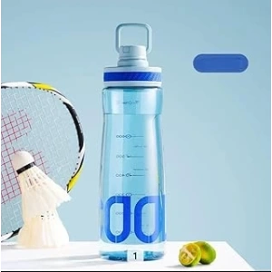 Orret Home Sızdırmaz Çevirmeli Kapaklı BPA İçermeyen Polikarbon Su Şişesi, Dayanıklı ve Hafif Mataralar, Spor ve Günlük Kullanım İçin İdeal Suluk (Mavi, 850 Ml)