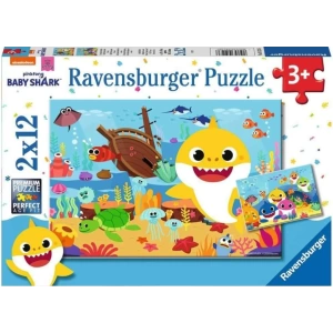 Ravensburger 2x12p Puz Baby Shark