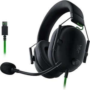 Razer BlackShark V2 X USB - Kablolu Esports Kulaklık (Triforce 50mm Sürücü, Gürültü Engelleme, 240 g Ultra Hafif Yapı, Bellek Köpüğü Pedi, 7.1 Surround Ses) Siyah