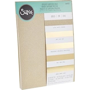 Sizzix Surfacez Opulent Cardstock A4 Altın 50 Yaprak