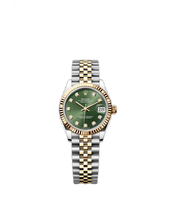 Rolex Datejust 31 Olive Green Diamond Dial