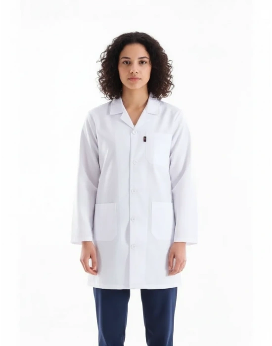 Unisex İş Önlüğü Beyaz