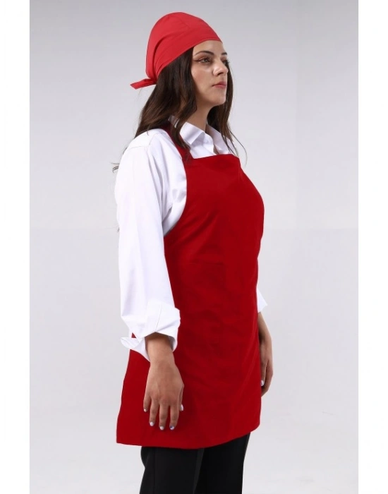 Boydan Önlük Kırmızı
