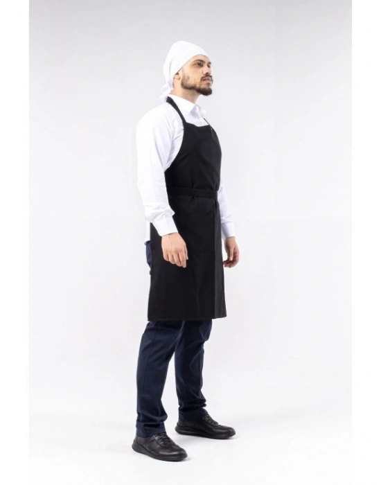 Barista Önlük Siyah-Beyaz