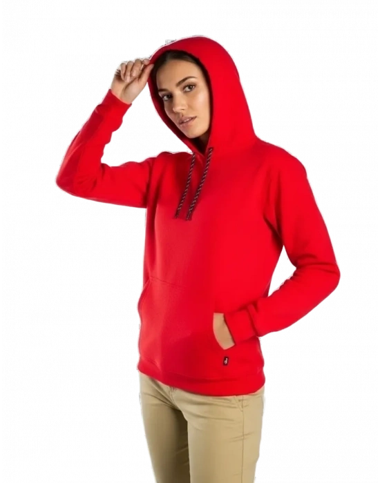 Kapüşonlu Sweatshirt Kırmızı