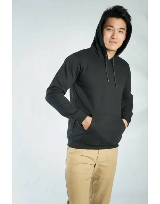 Kapüşonlu Sweatshirt Siyah