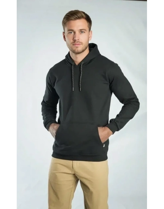 Kapüşonlu Sweatshirt Siyah
