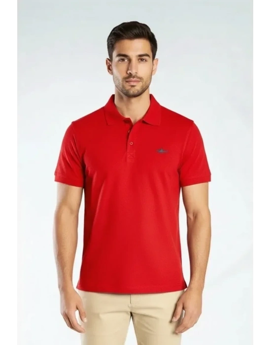 Elegans Polo Pike T-Shirt Kırmızı