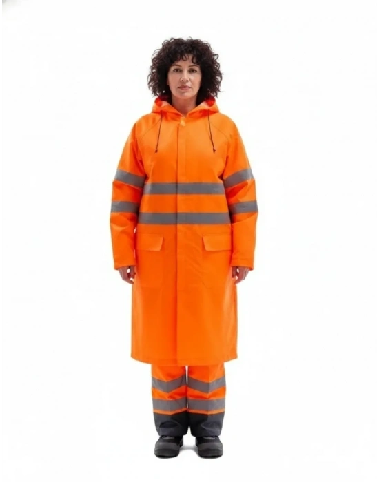 Alaska Hi-Vis Yağmurluk Neon Turuncu
