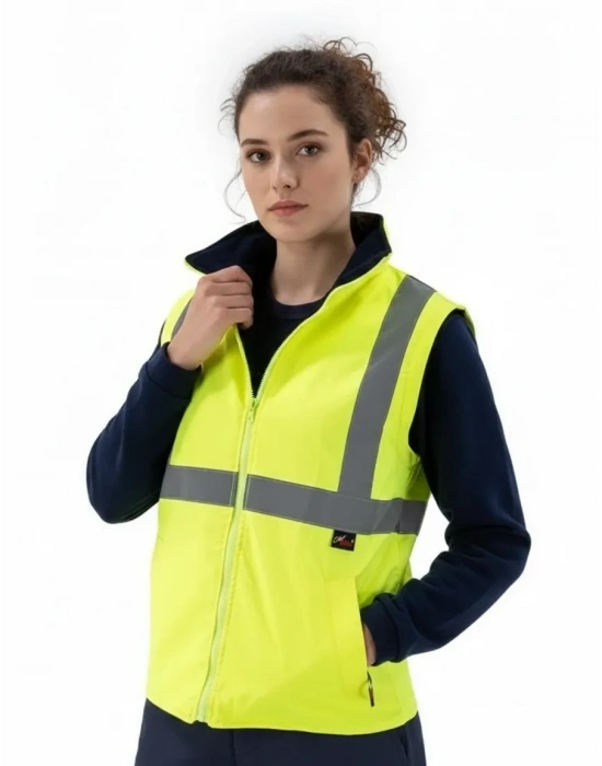 Alaska Hi-Vis 2 in 1 Yelek Neon Sarı