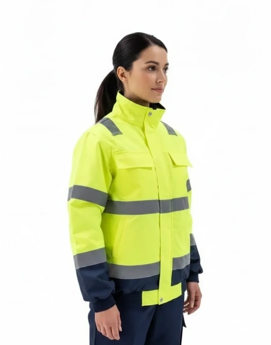 Alaska Hi-Vis 2 in 1 Mont Neon Sarı - Lacivert