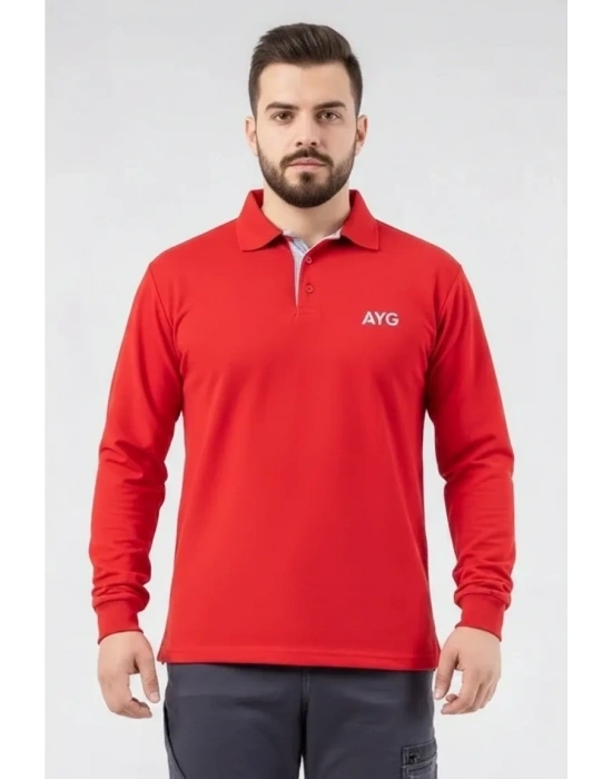 Regular Polo Pike T-Shirt - Kırmızı