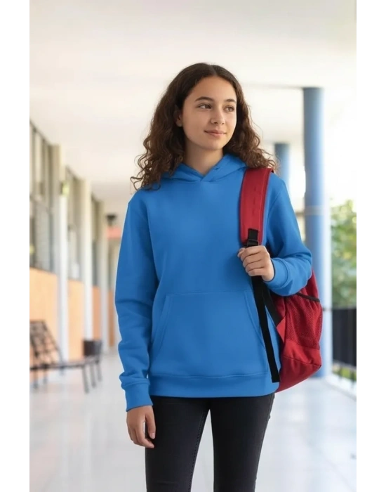 Çocuk Hoodie Unisex Kapüşonlu Sweatshirt