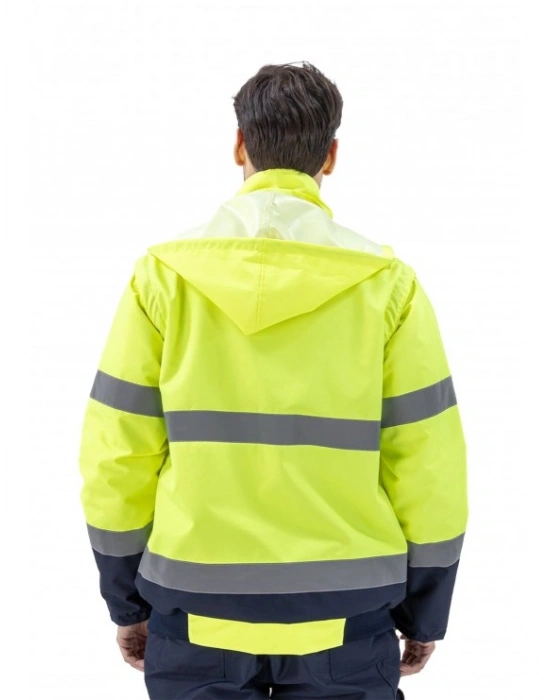 Alaska Hi-Vis 2 in 1 Mont Neon Sarı - Lacivert