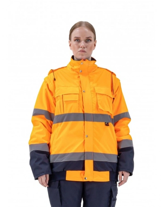 Alaska Hi-Vis 2 in 1 Mont Neon Turuncu-Lacivert