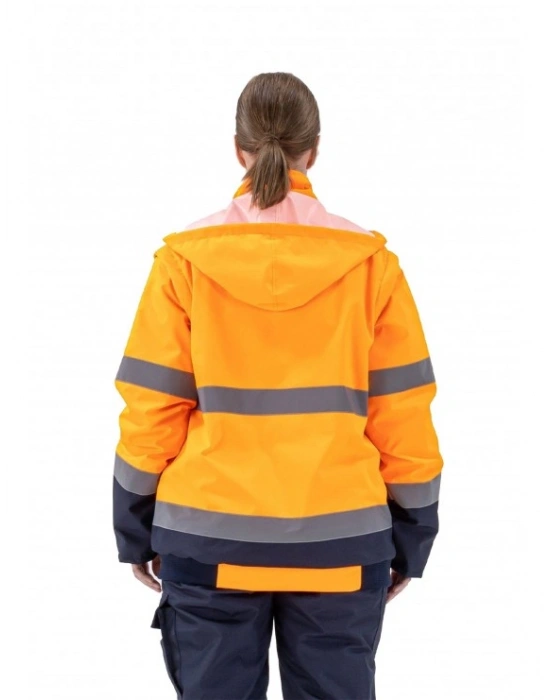 Alaska Hi-Vis 2 in 1 Mont Neon Turuncu-Lacivert