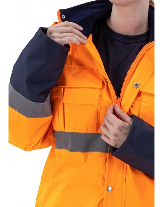 Alaska Hi-Vis 2 in 1 Mont Neon Turuncu-Lacivert