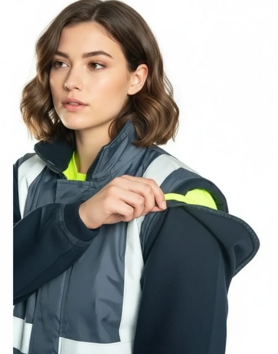 Alaska Hi-Vis 2 in 1 Yelek Lacivert