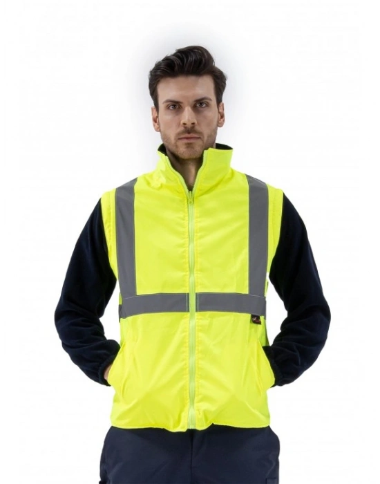 Alaska Hi-Vis 2 in 1 Yelek Neon Sarı