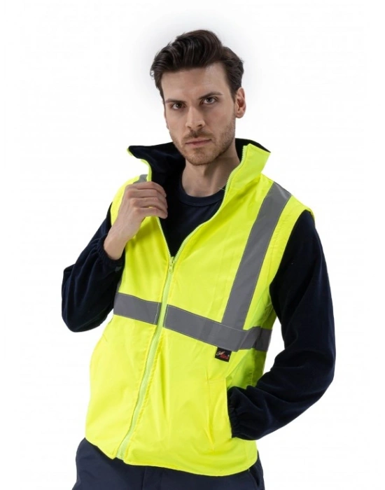 Alaska Hi-Vis 2 in 1 Yelek Neon Sarı