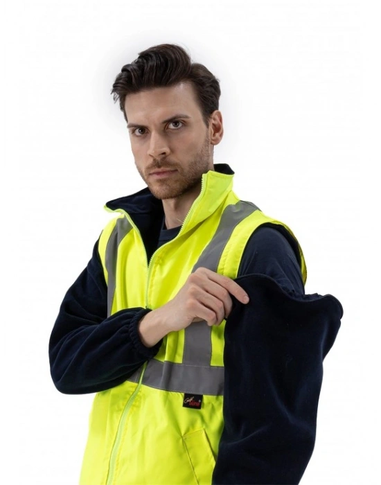 Alaska Hi-Vis 2 in 1 Yelek Neon Sarı